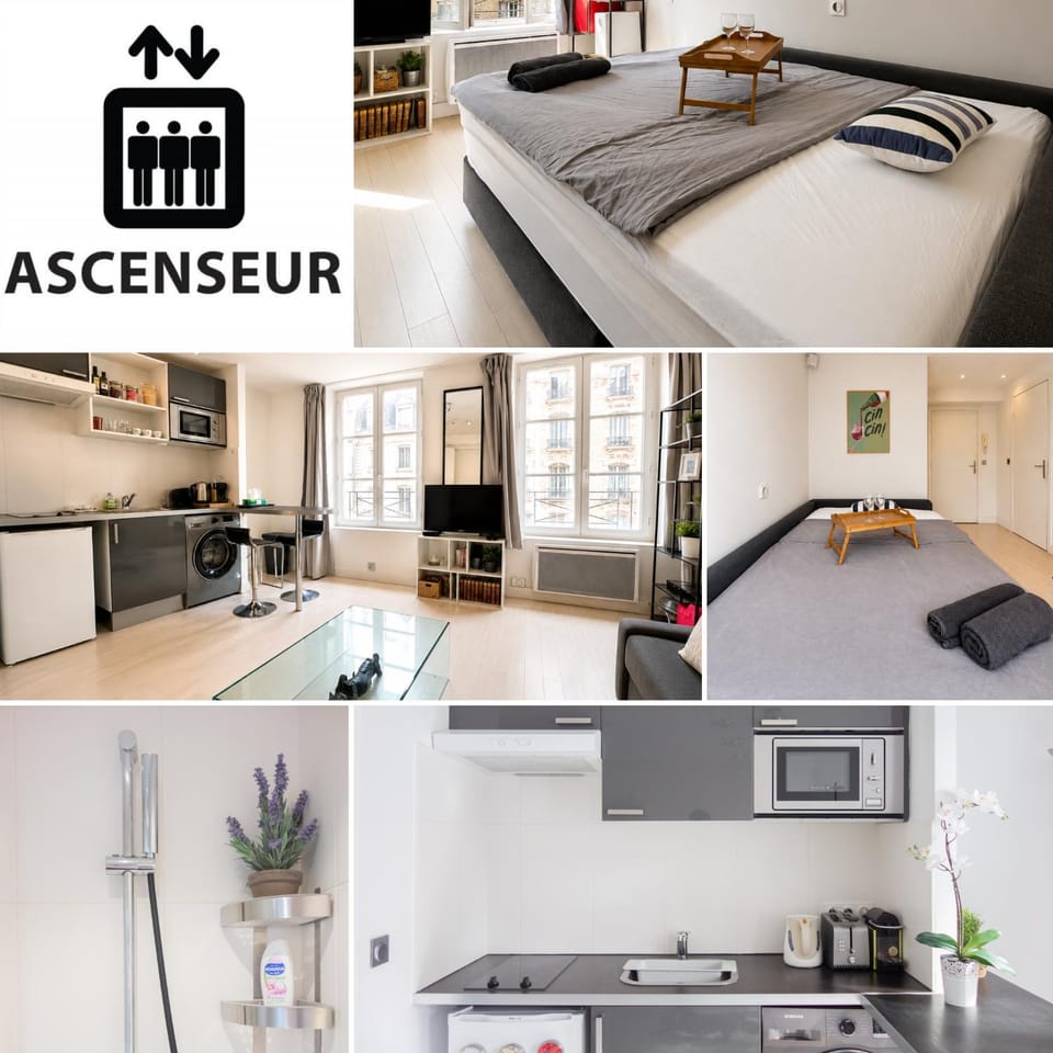 Modern and bright studio Bastille Le Marais Apartment in Paris