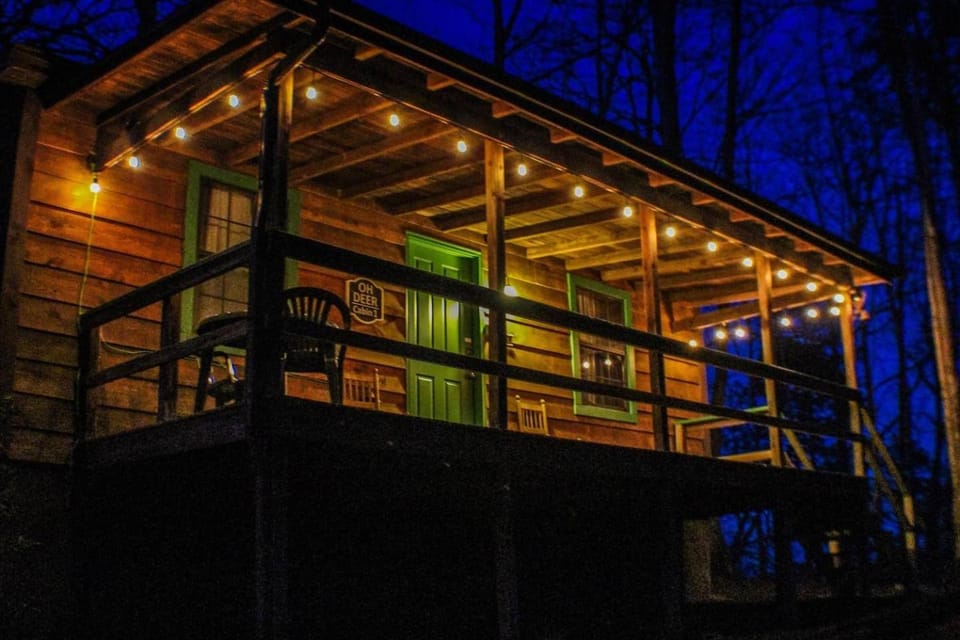 Property building, Patio, Night