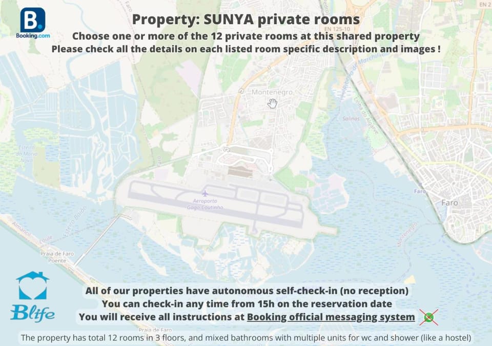 Blife Sunya private rooms near airport and nature Vacation rental in Faro