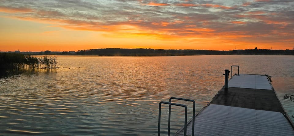 Natural landscape, Lake view, Sunset