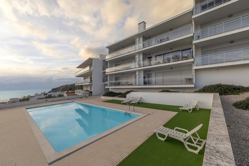 Property building, Natural landscape, Pool view, Sea view, Swimming pool