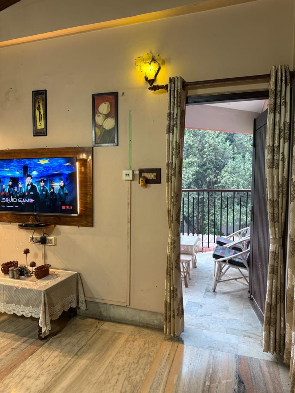 View (from property/room), Balcony/Terrace, Seating area, Evening entertainment