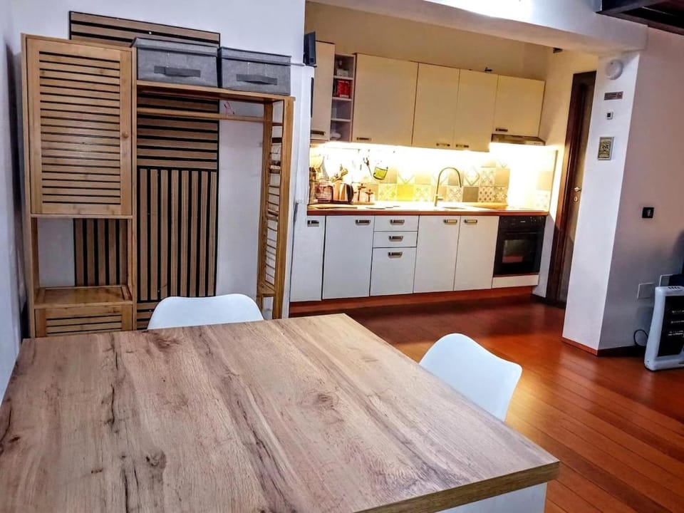 Kitchen or kitchenette, Dining area, oven, stove, wardrobe