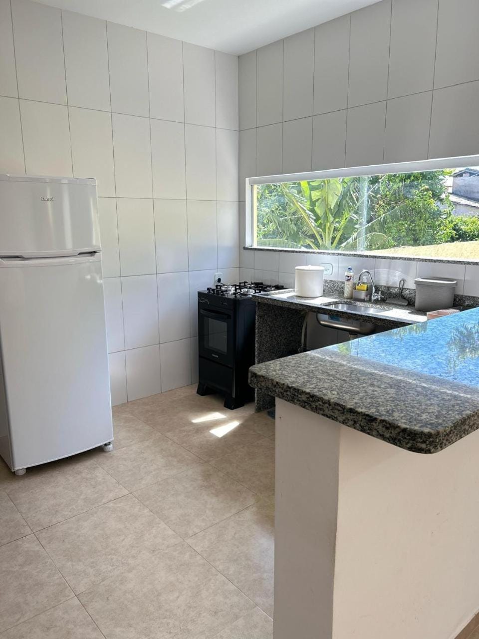Kitchen or kitchenette, oven, stove