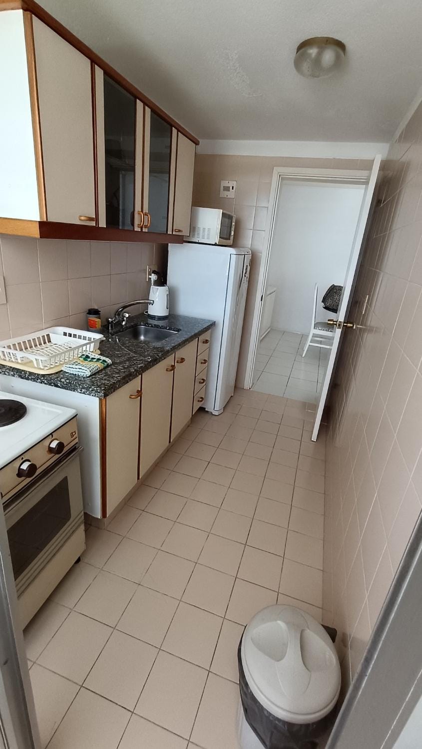 Kitchen or kitchenette, oven