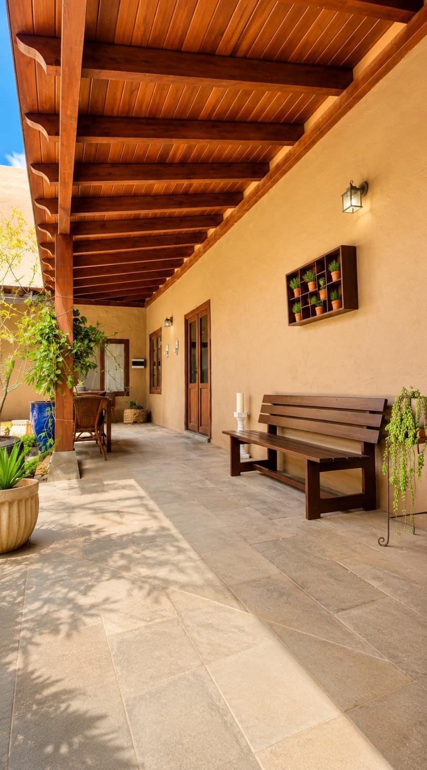 Patio, Day, Living room, Seating area