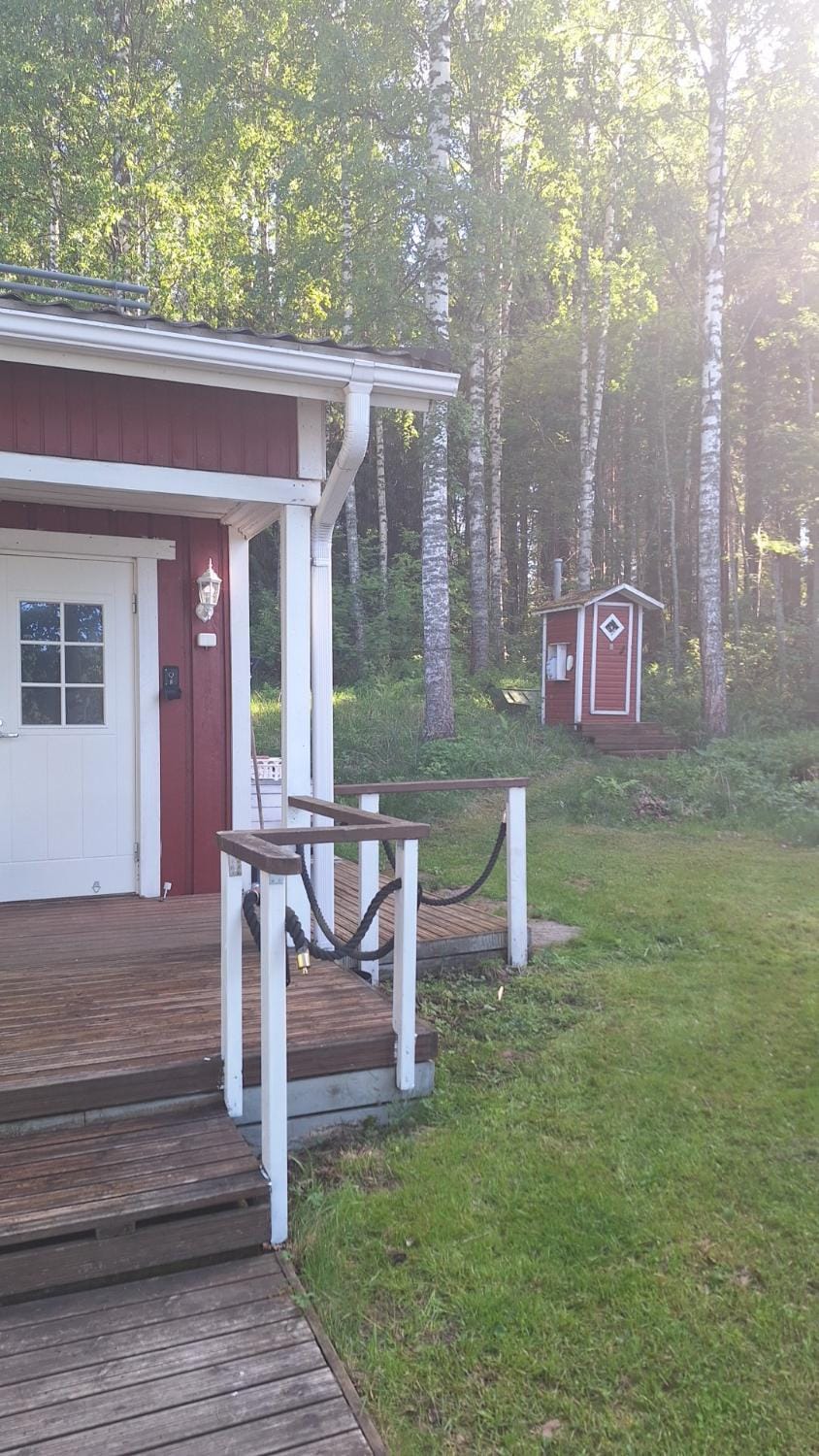 Saunamökki järven rannalla Apartment in Finland