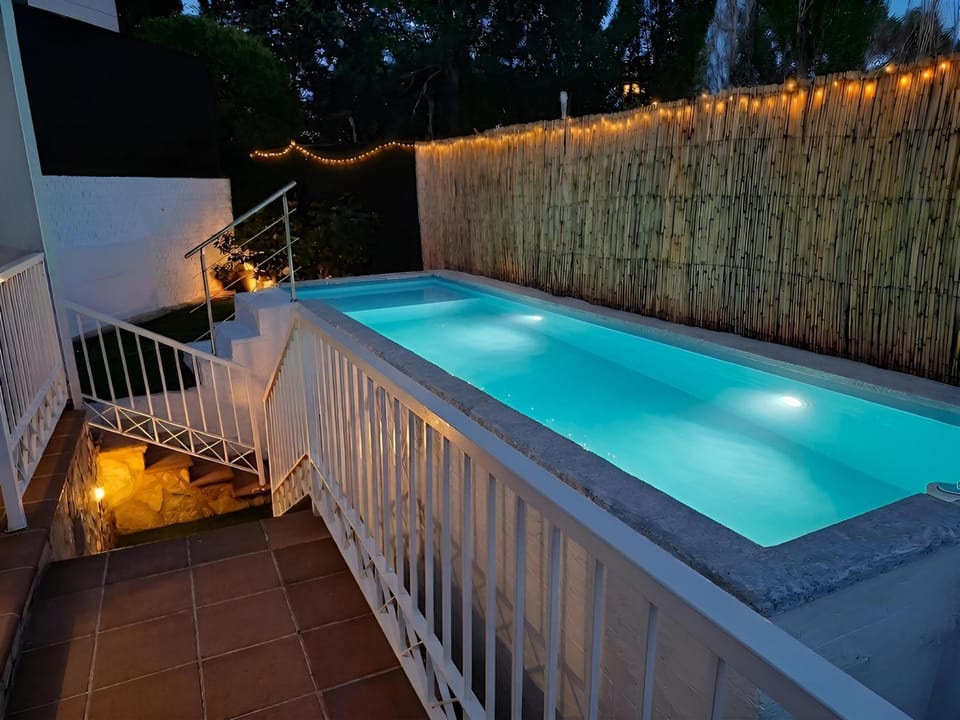 Night, Swimming pool, Swimming pool
