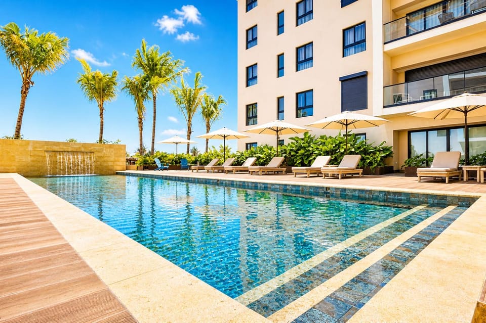 Pool view, sunbed