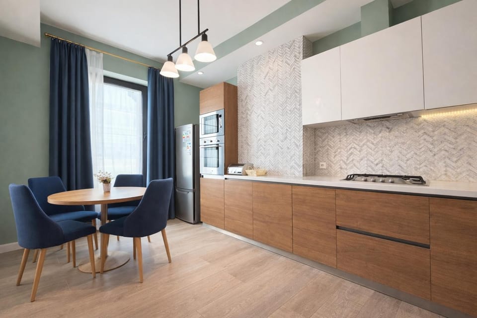 Kitchen or kitchenette, Dining area, minibar, pet friendly, stove