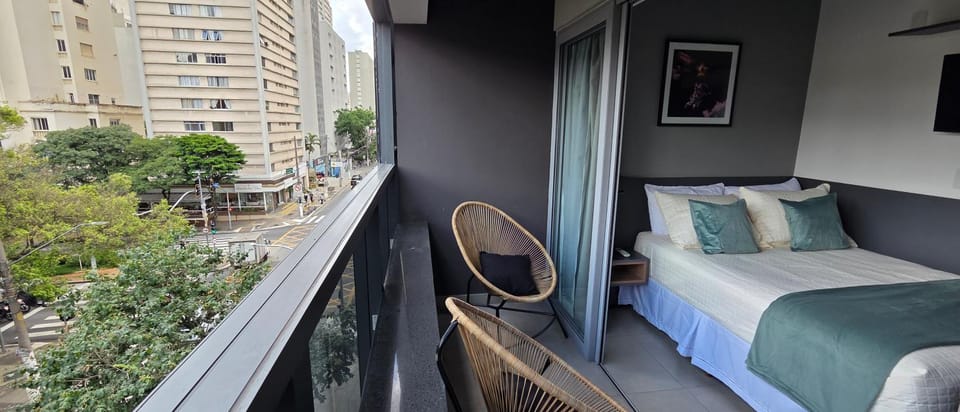 View (from property/room), Balcony/Terrace, Bedroom