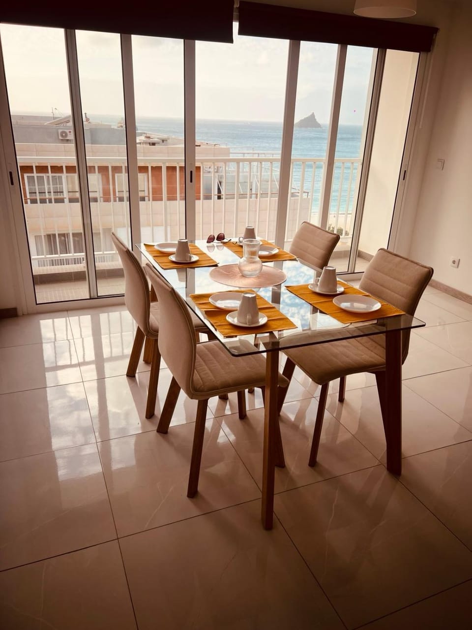 View (from property/room), Living room, Dining area, Sea view