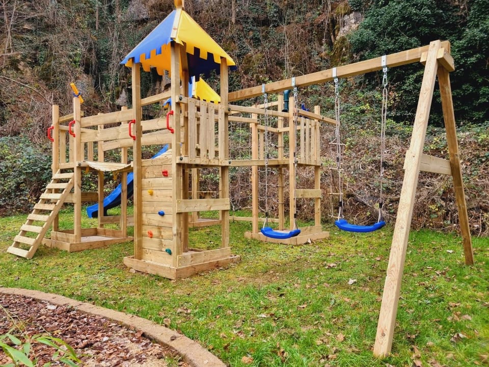 Natural landscape, Children play ground, Garden, Garden view