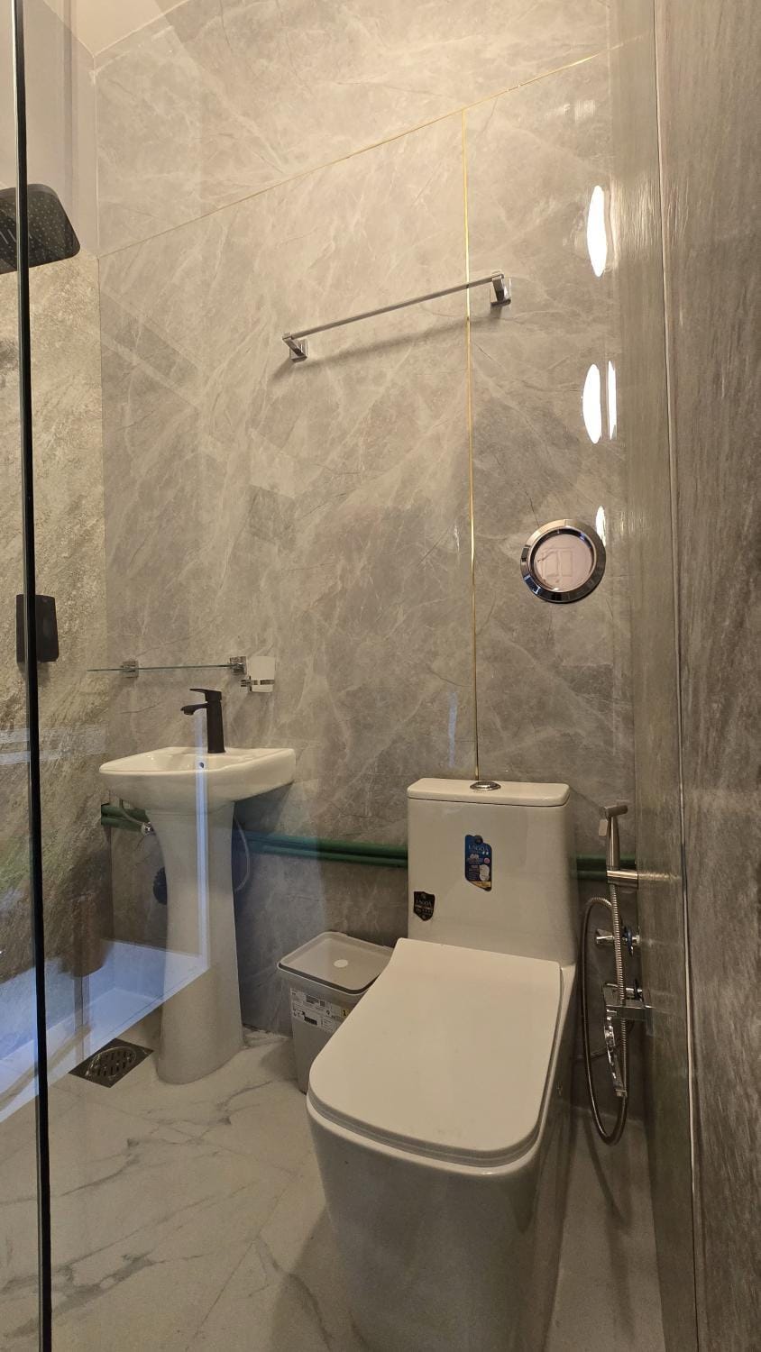 Partition with attached washroom Capsule hotel in Dubai