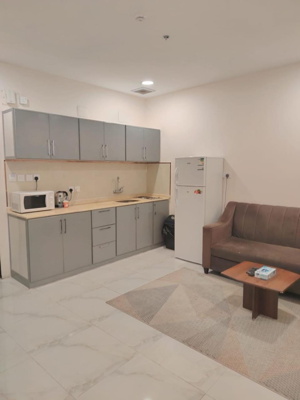Coffee/tea facilities, Kitchen or kitchenette, Living room, Seating area, minibar, oven, stove