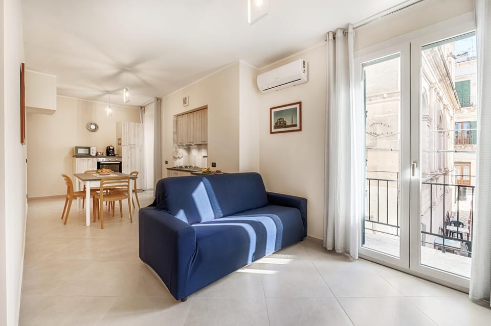 Living room, kitchen