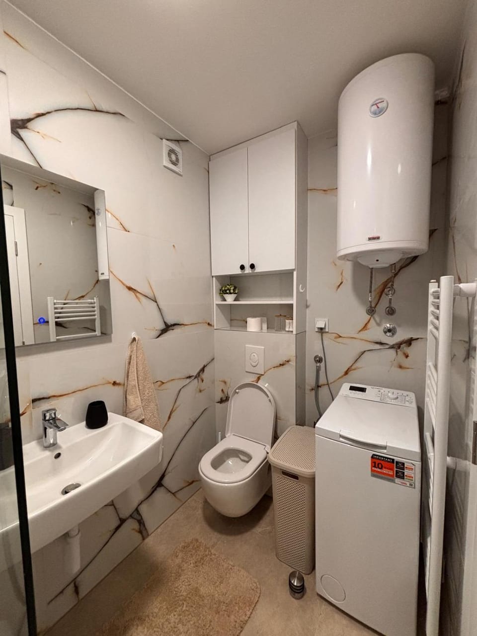 Bathroom, washing machine