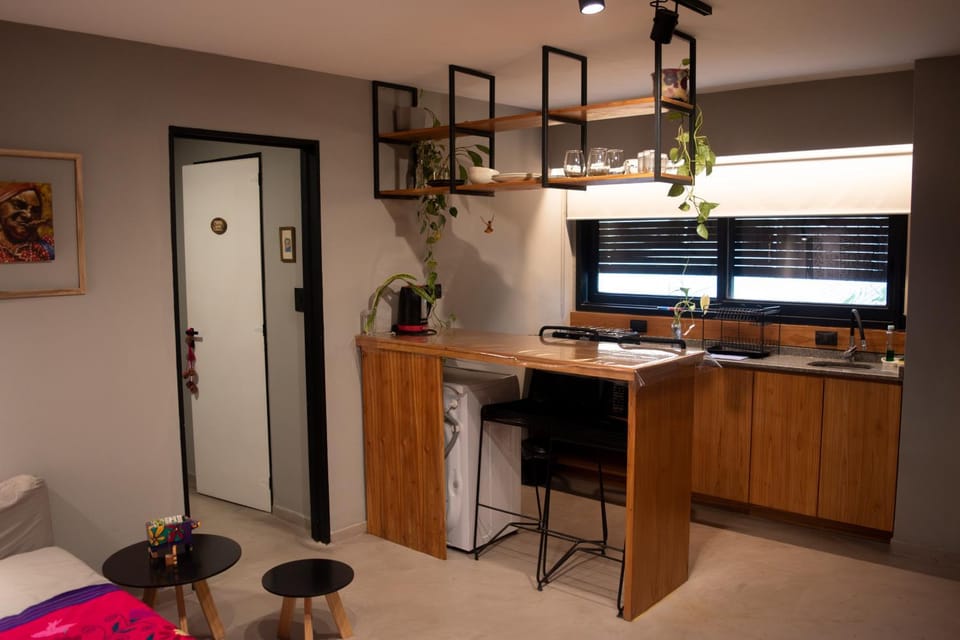 Kitchen or kitchenette, Living room, Dining area