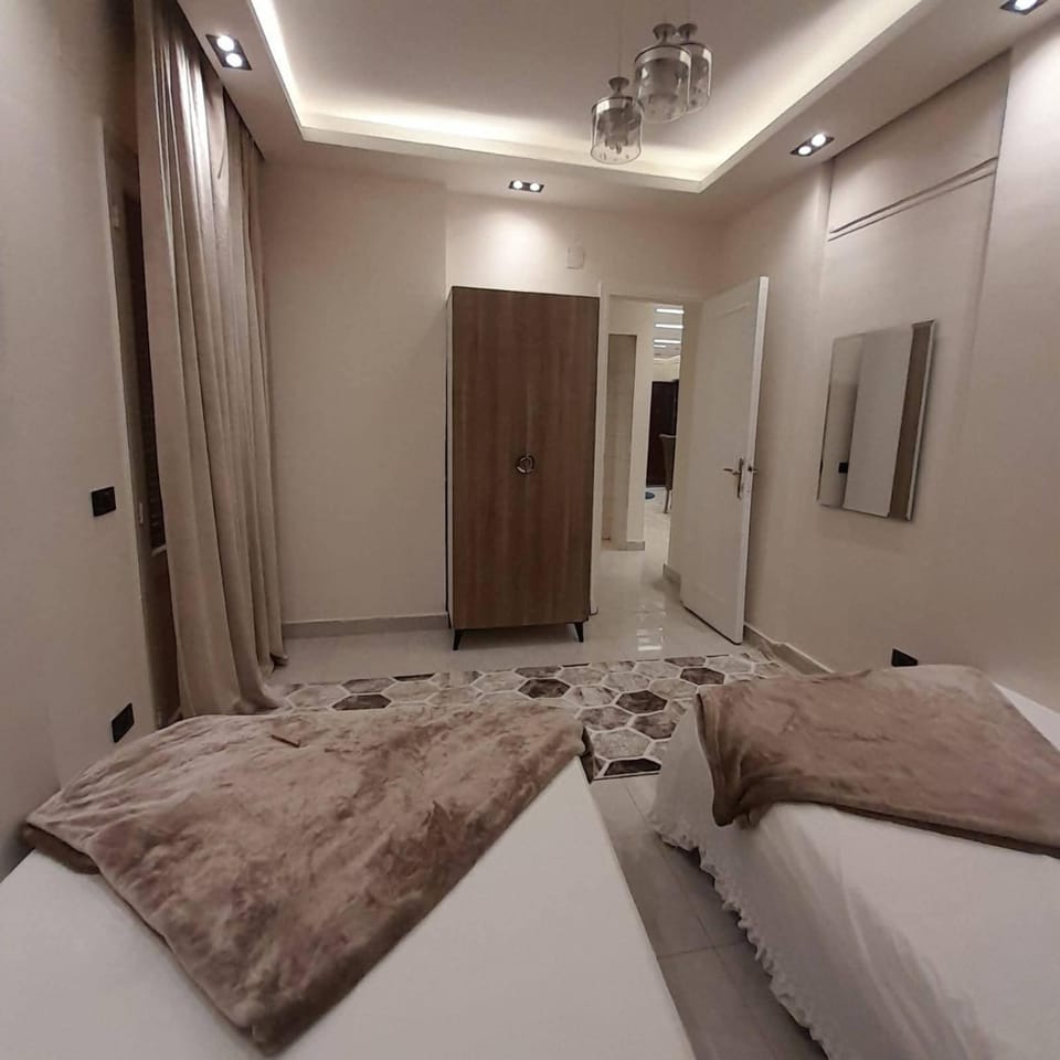 Bed, Bedroom, wardrobe, air conditioner