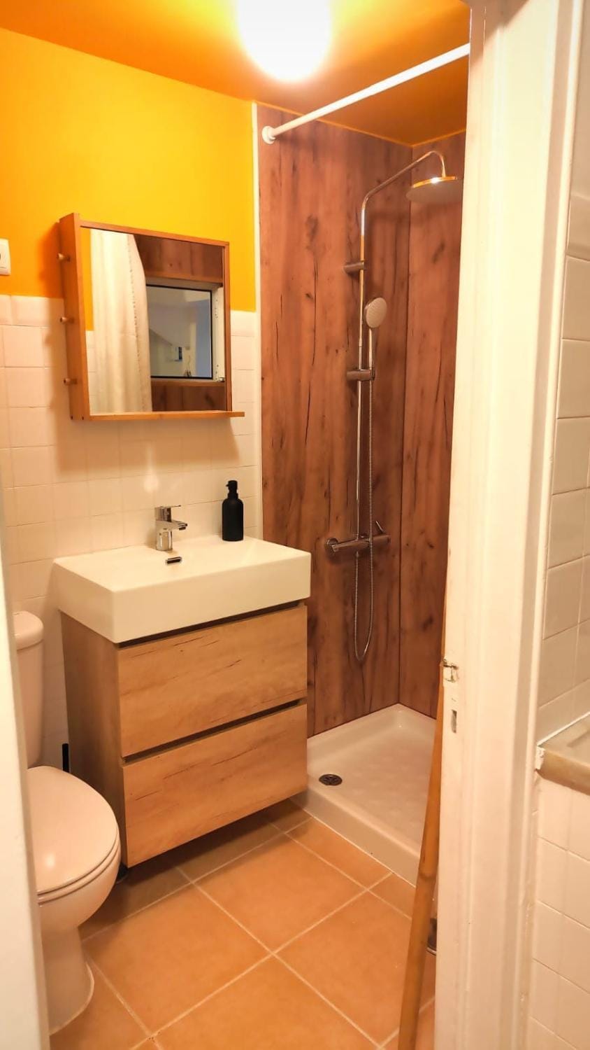 Shower, Toilet, Bathroom, towels