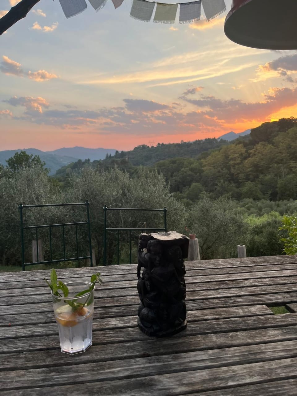 View (from property/room), Mountain view, Sunset