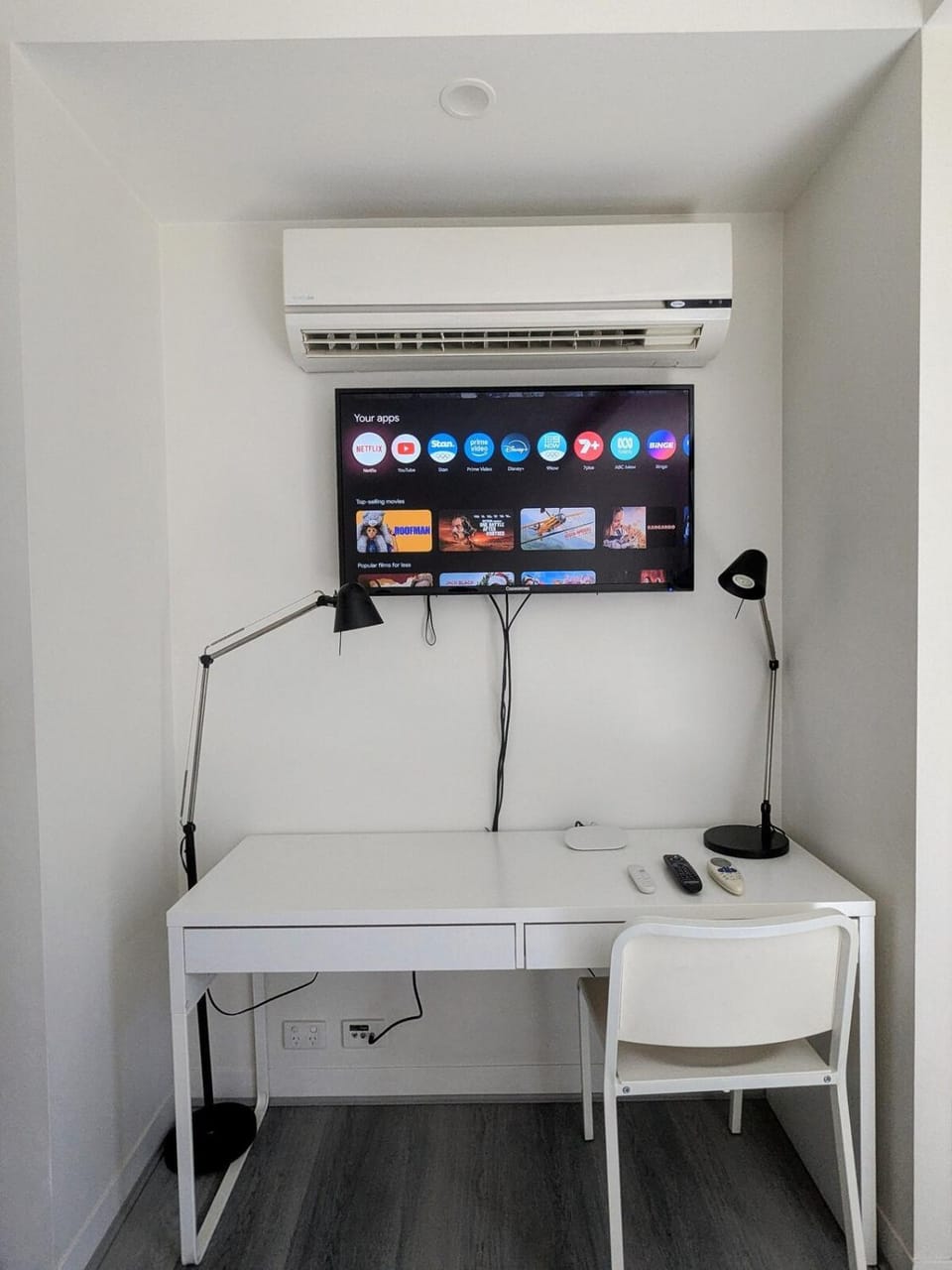 TV and multimedia, internet, air conditioner