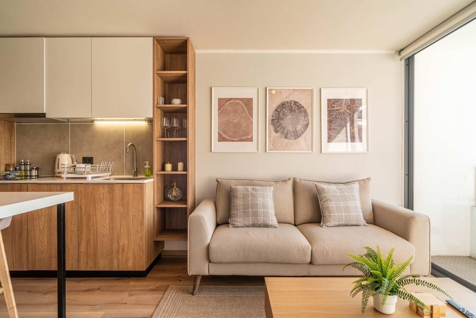 HOM l WiFi Aire Acondicionado Lavanderia Apartment in Santiago