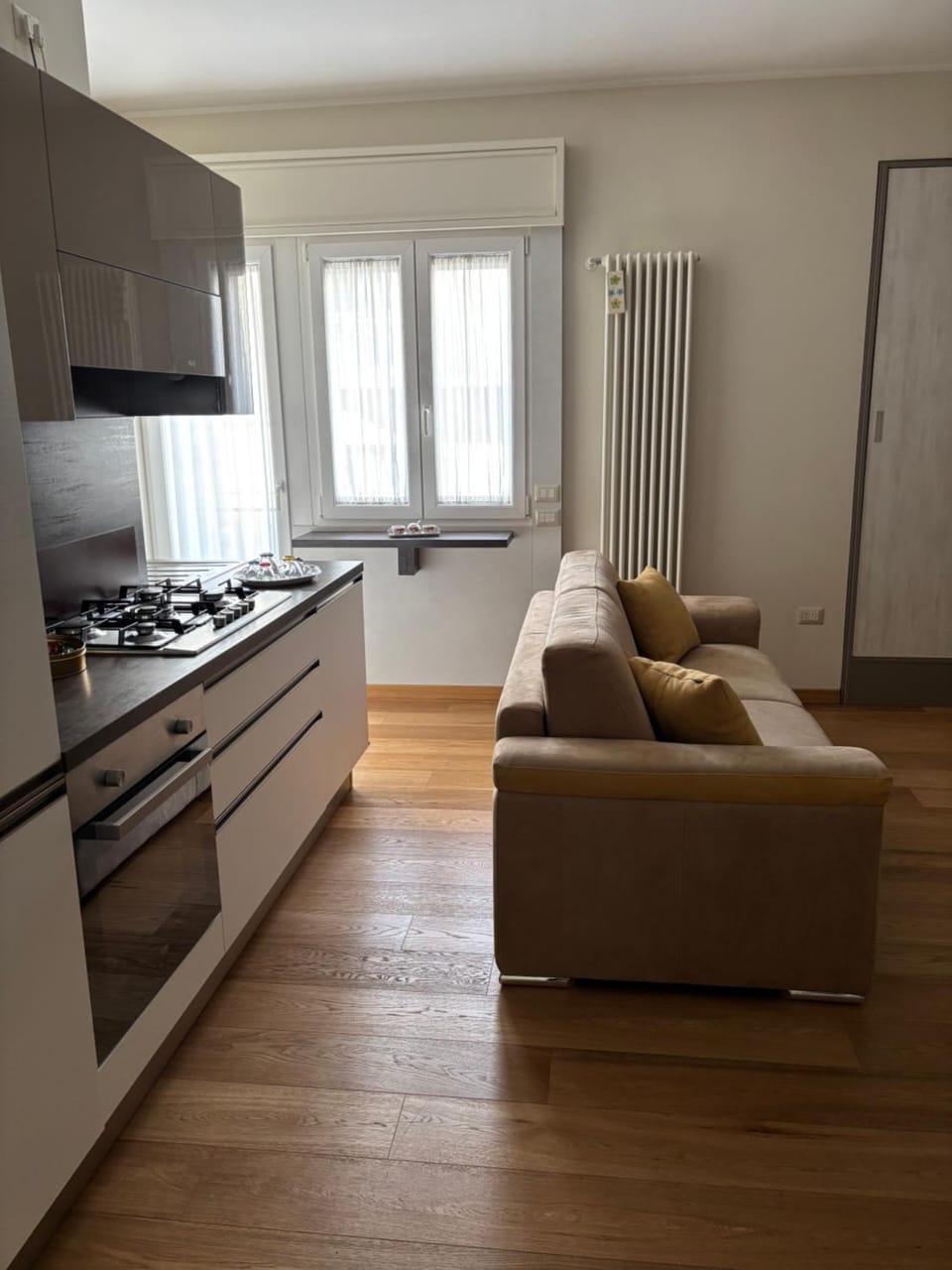 Living room, kitchen