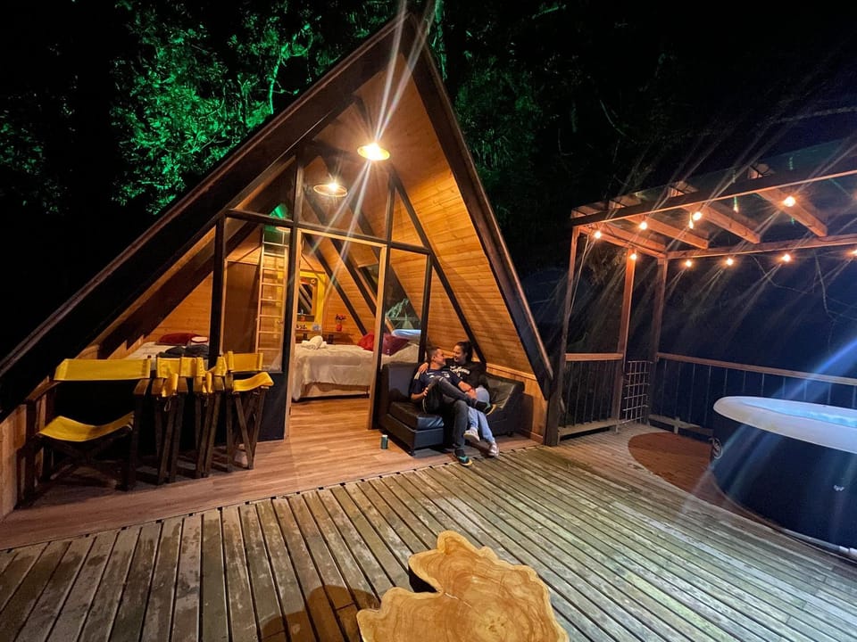 Night, Natural landscape, BBQ facilities, Dining area