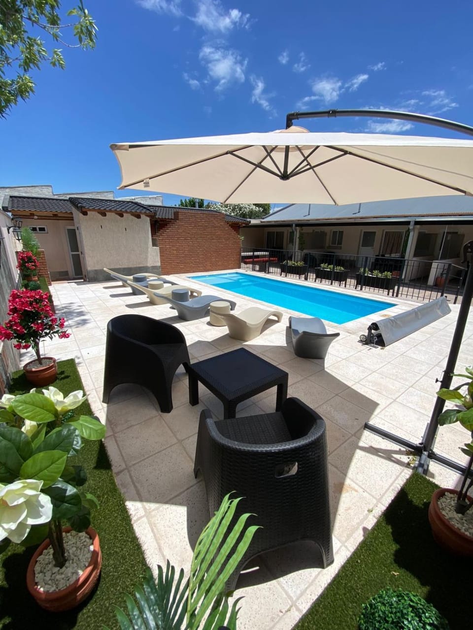 Patio, Day, Pool view, Swimming pool