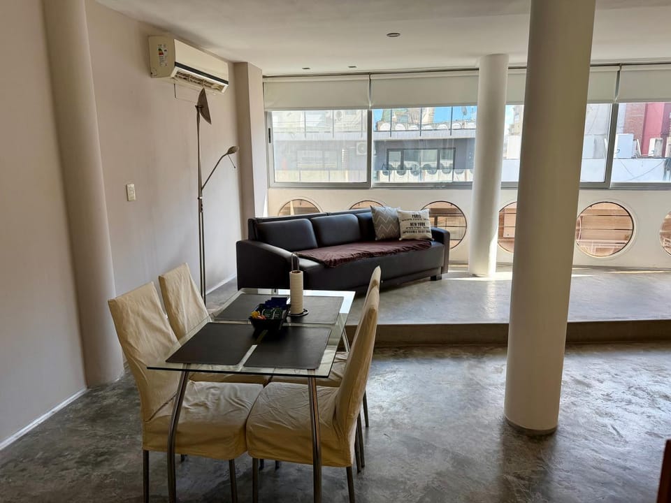 Living room, Dining area, air conditioner