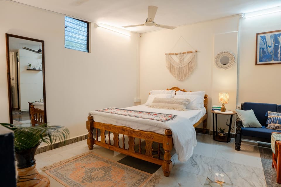 1BHK Private Goan Cottage in a Peaceful Palm Grove Bed and Breakfast in Agonda