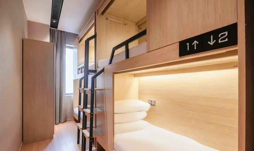 Photo of the whole room, bunk bed