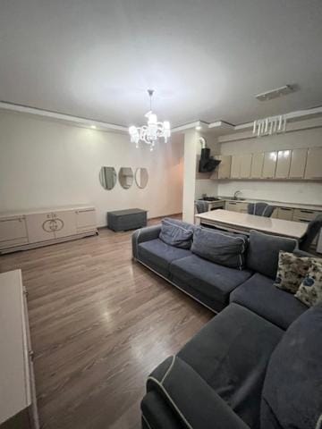 Kitchen or kitchenette, Living room, Seating area