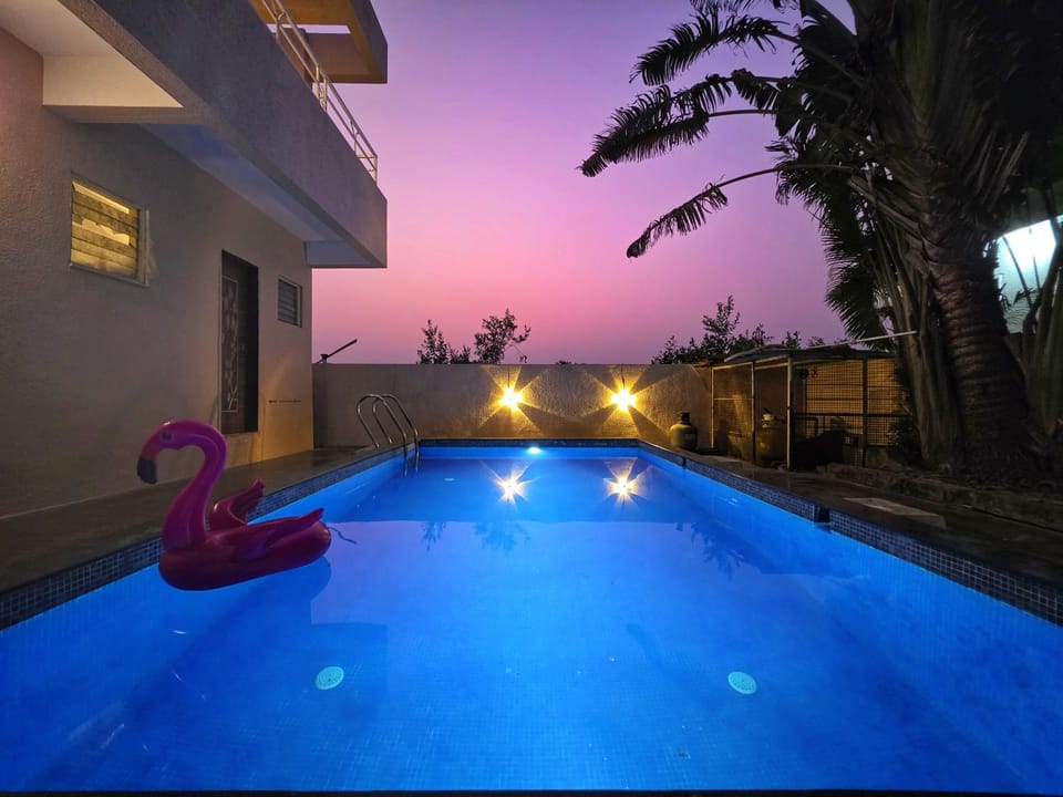 Patio, Night, Natural landscape, Pool view, Swimming pool, Sunrise, Sunset, sunbed