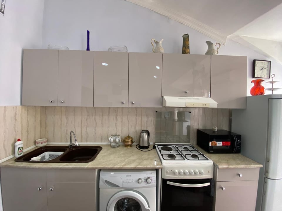 Kitchen or kitchenette, pet friendly, stove, washing machine