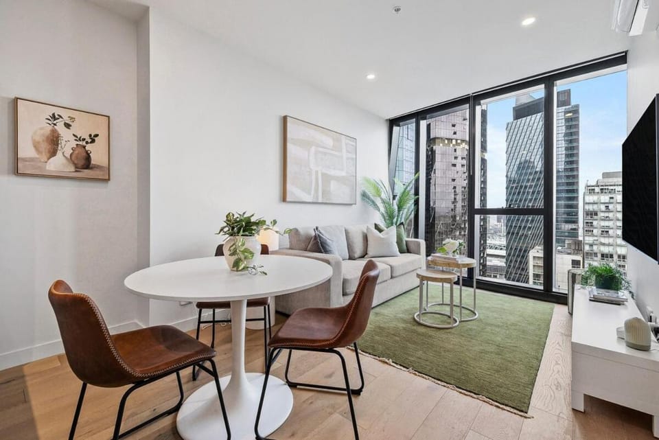 Designer 1BR Sofa Bed in Aspire Skyline Views Apartment in Melbourne