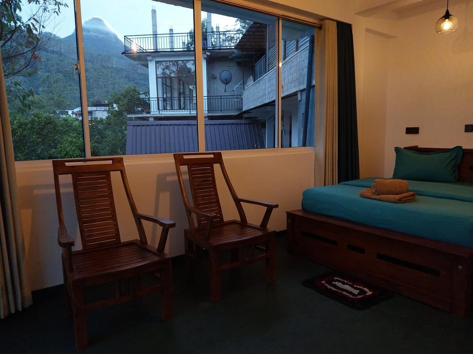 Bed, Natural landscape, Photo of the whole room, Mountain view
