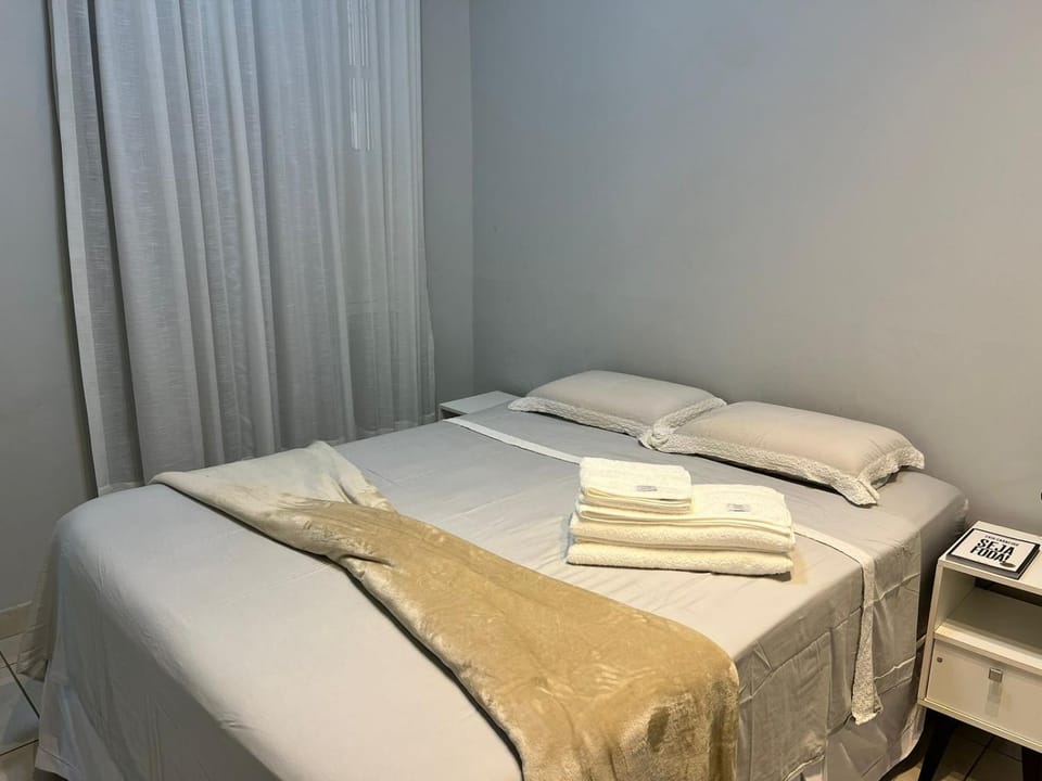 Bed, Photo of the whole room, Bedroom, towels, wardrobe, air conditioner