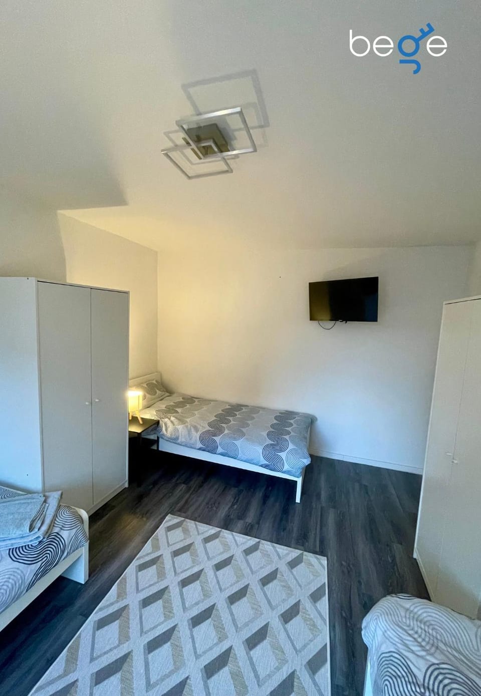 Bed, Photo of the whole room, Bedroom, heating, internet