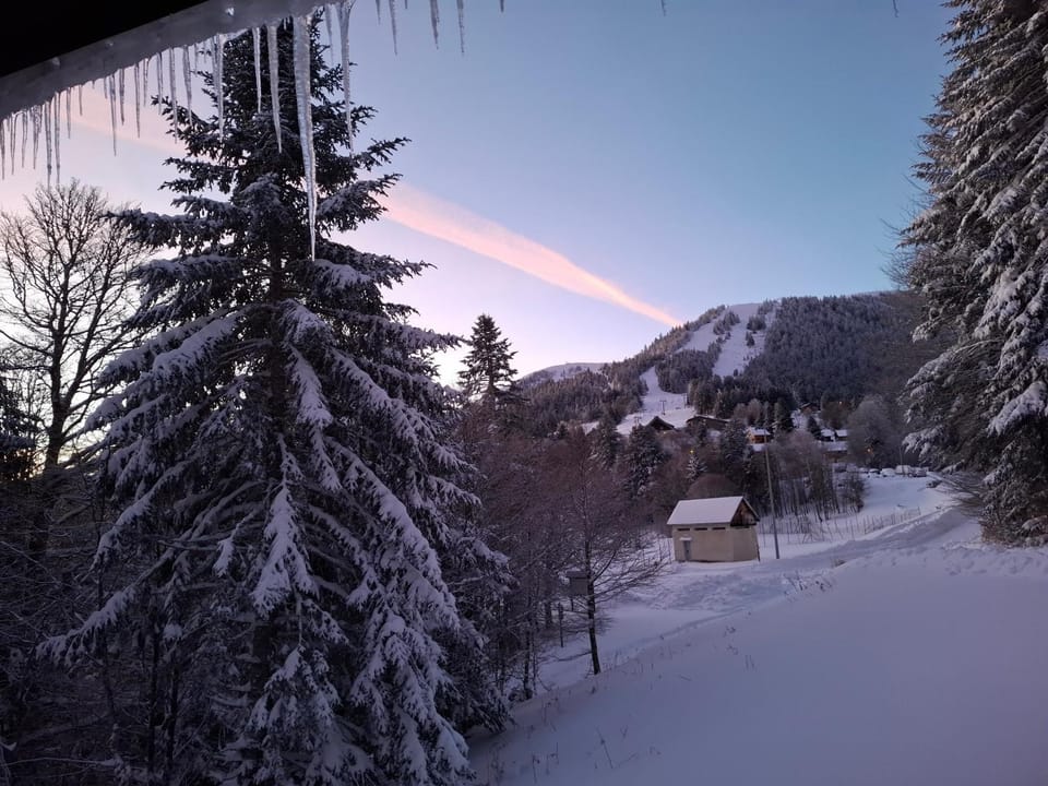 Natural landscape, Winter, Mountain view