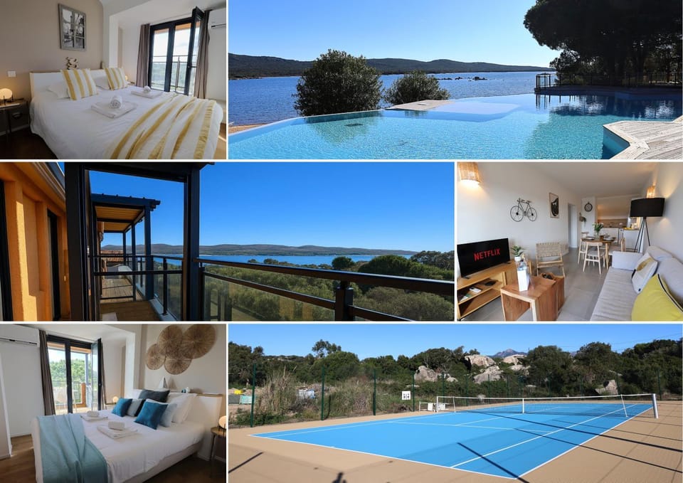 Bed, Natural landscape, Photo of the whole room, Bedroom, Swimming pool