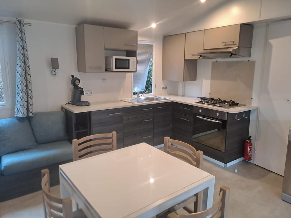 Kitchen or kitchenette, Living room, Seating area, Dining area, oven, stove
