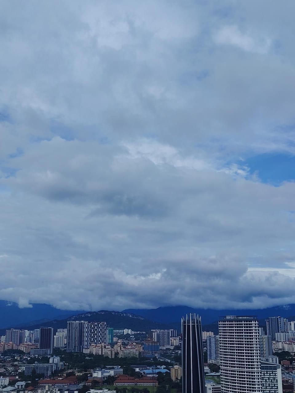 Day, City view, Mountain view