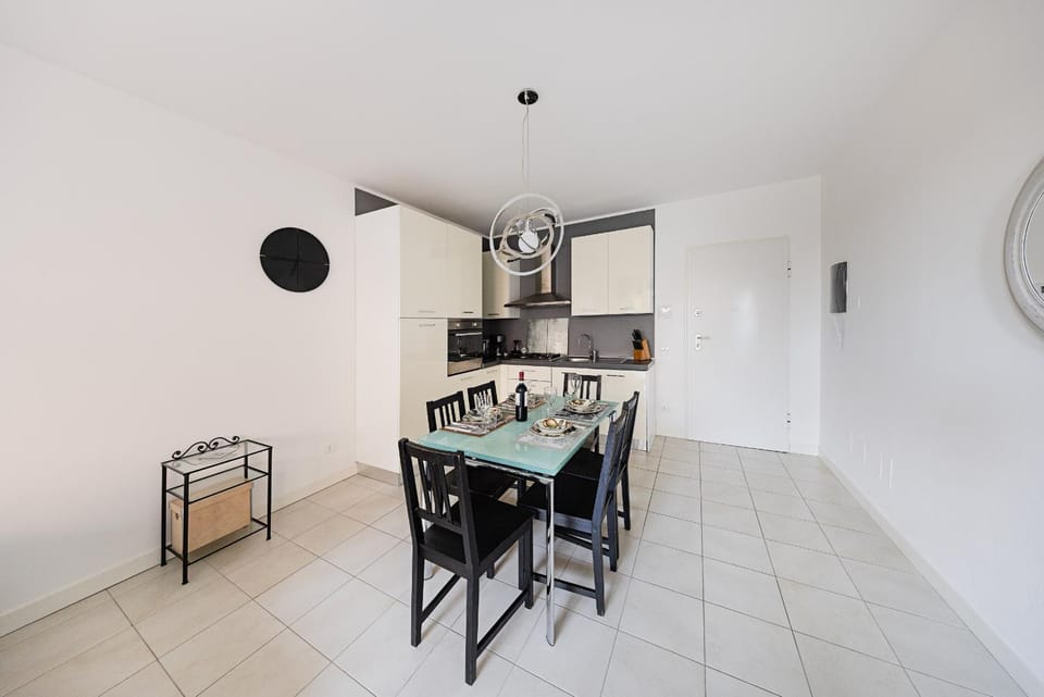 Kitchen or kitchenette, Living room, Dining area, stove