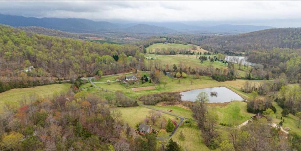 Natural landscape, Bird's eye view, Lake view, Mountain view