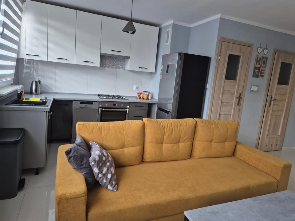 Kitchen or kitchenette, Living room, Dining area, stove