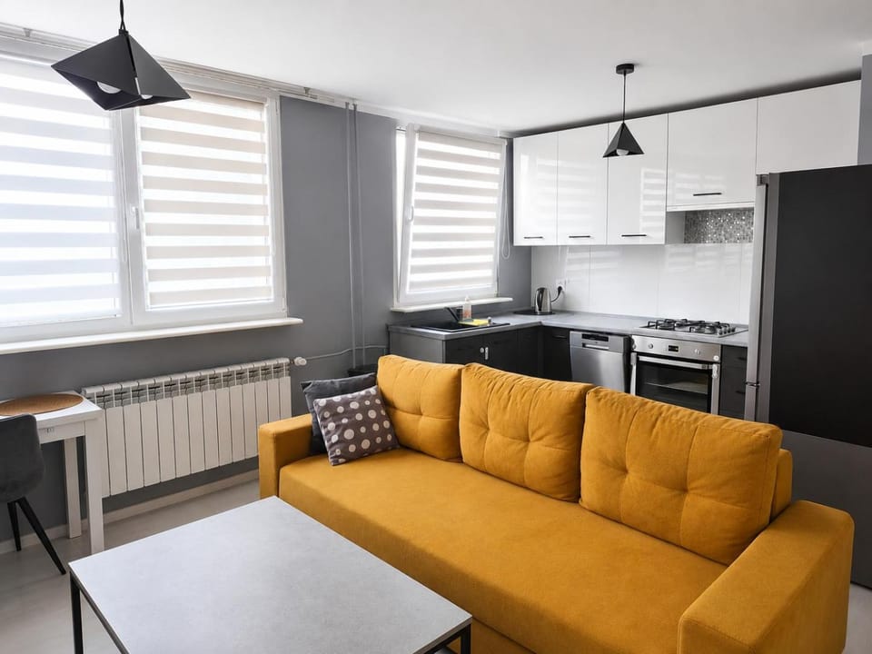 Kitchen or kitchenette, Living room, Dining area, stove