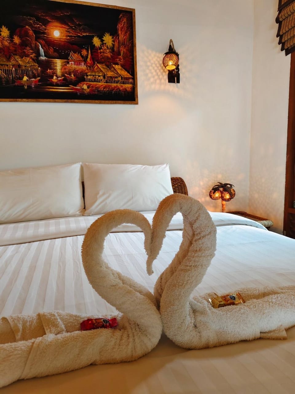 Private Balinese Bungalow for 2 - Shared pool - Lamai Koh Samui Bed and Breakfast in Ko Samui