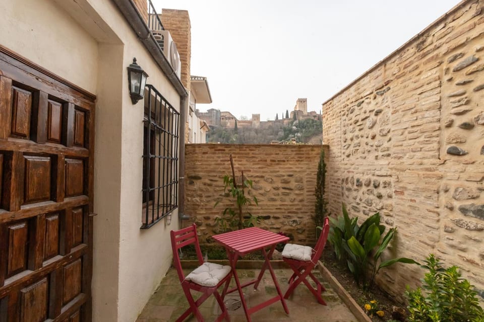 Property building, Patio, Day, View (from property/room), Balcony/Terrace, Dining area